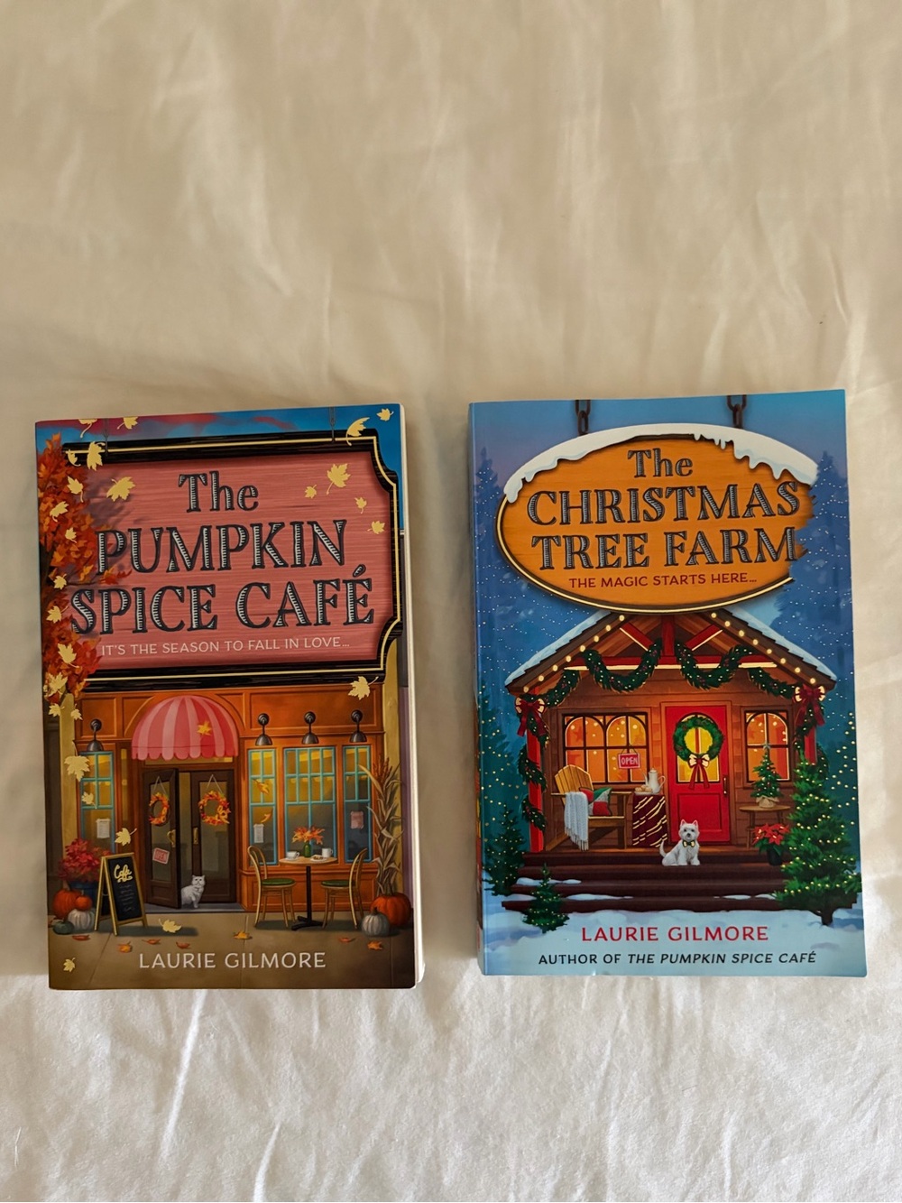 The Pumpkin Spice Café & The Christmas Tree Farm by Laurie Gilmore